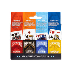 Bicycle Playing Cards: 4-Game Pack