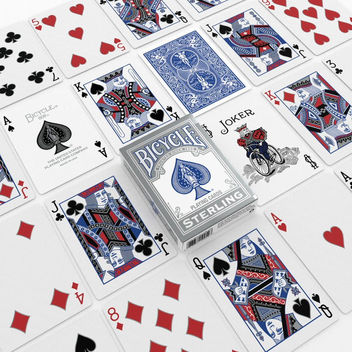 Bicycle Playing Cards: Sterling - Blue (ONLINE ORDER ONLY)