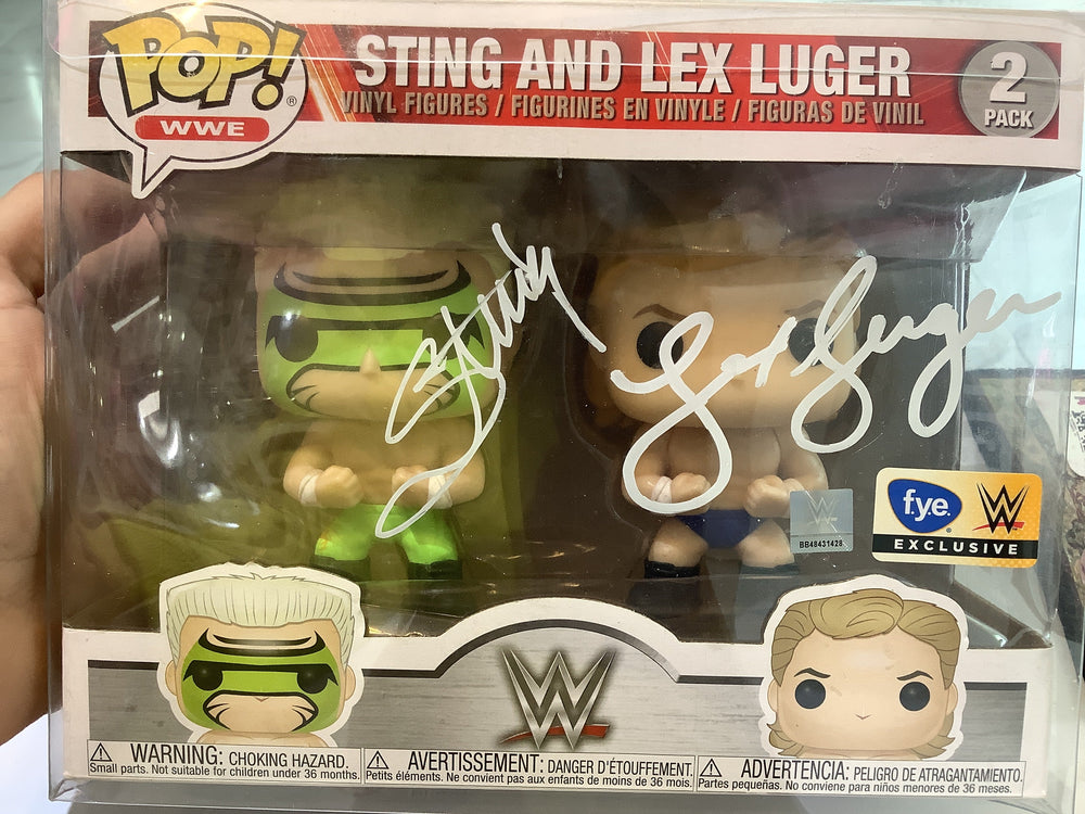 Funko Pop WWE Sting & Lex Luger 2Pack AUTOGRAPHED (ONLINE ORDER ONLY)