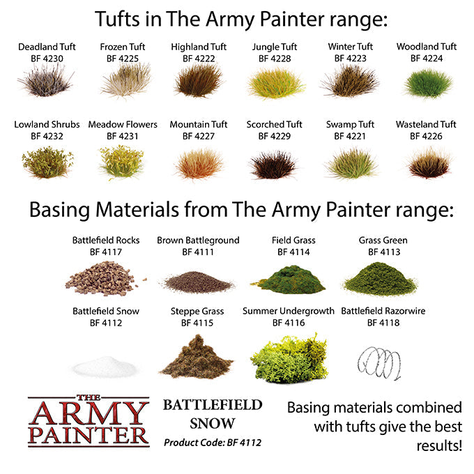 Army Painter Tools: Basing: Snow (ONLINE ORDER ONLY)