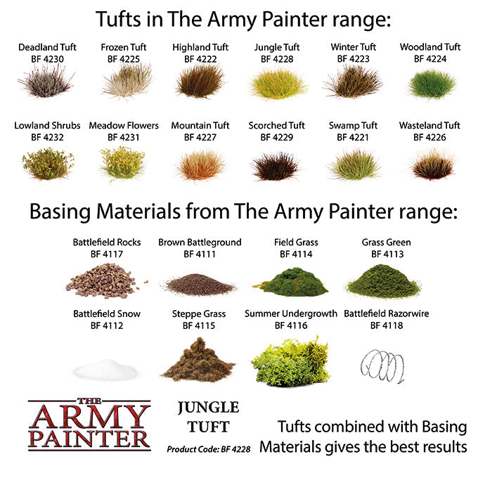 Army Painter Tools: Battlefields: Jungle Tuft (ONLINE ORDER ONLY)