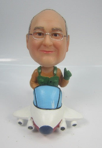 Pilot In Airplane Bobblehead (ONLINE ORDER ONLY)