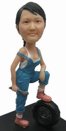 Female Mechanic Bobblehead (ONLINE ORDER ONLY)