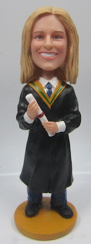 Graduation Female Bobblehead #4 (ONLINE ORDER ONLY)