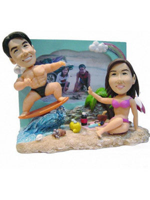 Beach Couple with Photo Frame (ONLINE ORDER ONLY)