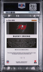 Graded 2024 Obsidian Bucky Irving #RJJBIG /75 Rookie Jumbo Jersey Red Auto Rookie RC Football Card PSA 9 Mint (ONLINE ORDER ONLY)