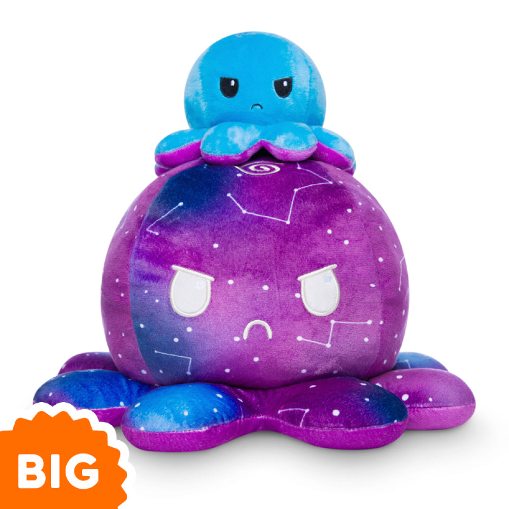 TeeTurtle Big Reversible Octopus: Blue Gradient + Galaxy (Big) (ONLINE ORDER ONLY)