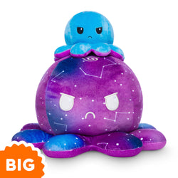 TeeTurtle Big Reversible Octopus: Blue Gradient + Galaxy (Big) (ONLINE ORDER ONLY)