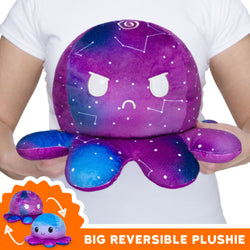 TeeTurtle Big Reversible Octopus: Blue Gradient + Galaxy (Big) (ONLINE ORDER ONLY)