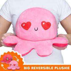 TeeTurtle Big Reversible Octopus: Love Light Pink/Pink (Big) (ONLINE ORDER ONLY)