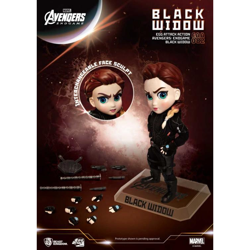 Beast Kingdom: Marvel: Avengers - EAA-082 Endgame Black Widow Egg Attack Action Figure (ONLINE ORDER ONLY)