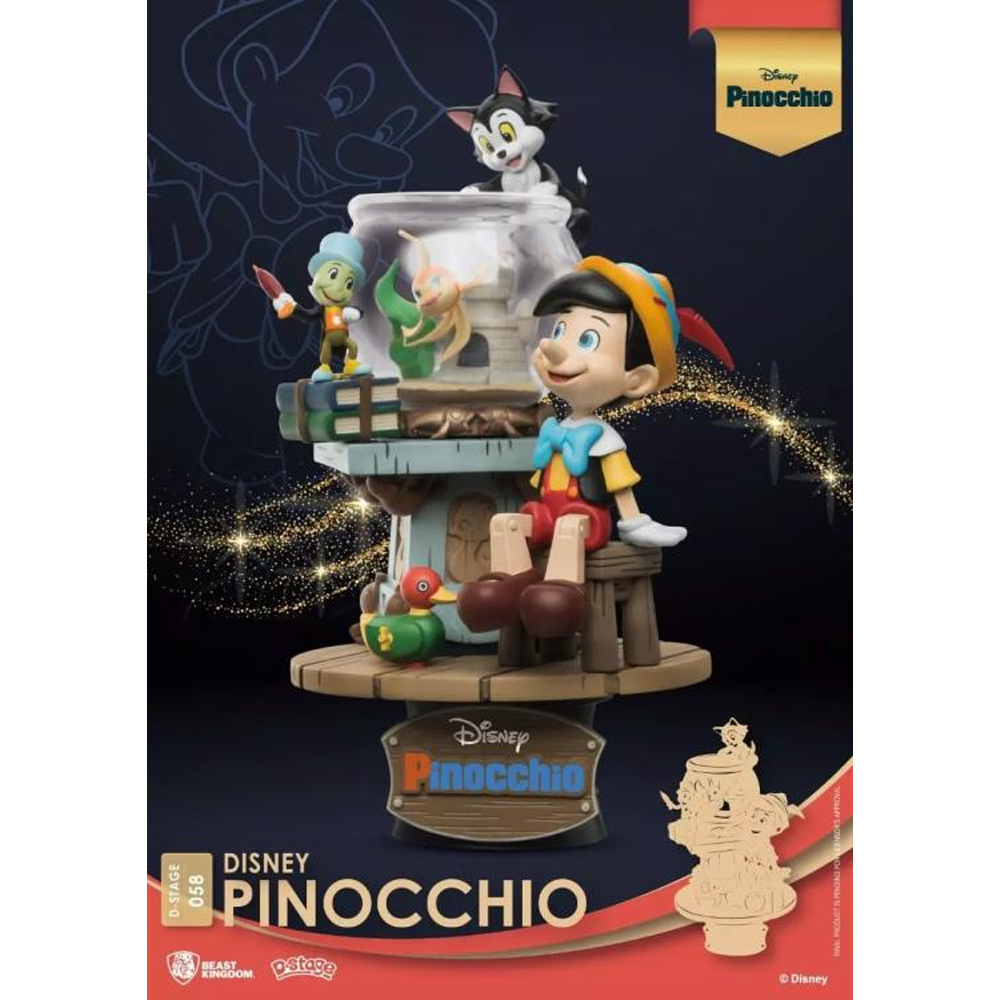 Beast Kingdom: Disney Diorama Stage - Pinocchio 6-Inch Statue DS-058 (ONLINE ORDER ONLY)