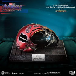 Beast Kingdom: Avengers: Endgame - Master Craft Iron Man Mark L Helmet (Battle Damaged) MC-038 (ONLINE ORDER ONLY)