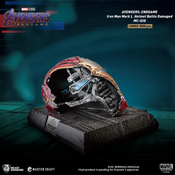 Beast Kingdom: Avengers: Endgame - Master Craft Iron Man Mark L Helmet (Battle Damaged) MC-038 (ONLINE ORDER ONLY)