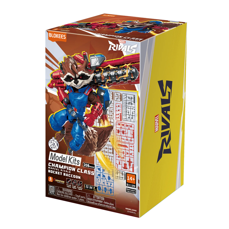 Blokees: Marvel Rivals - Champion Class - 08 Rocket Raccoon (ONLINE ORDER ONLY)