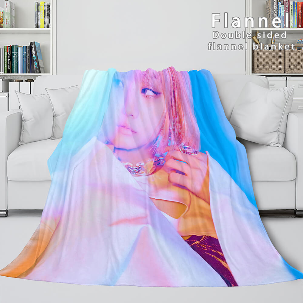 BLACKPINK Soft Flannel Blanket Fleece Throw Blanket Bedding Sets (Online Order Only)