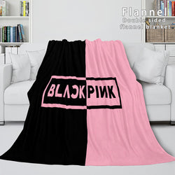 BLACKPINK Soft Flannel Blanket Fleece Throw Blanket Bedding Sets (Online Order Only)
