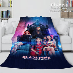 BLACKPINK Soft Flannel Blanket Fleece Throw Blanket Bedding Sets (Online Order Only)
