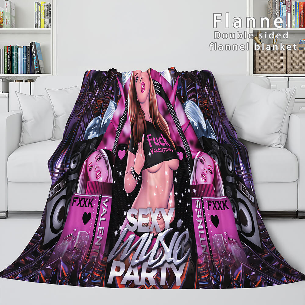 BLACKPINK Soft Flannel Blanket Fleece Throw Blanket Bedding Sets (Online Order Only)