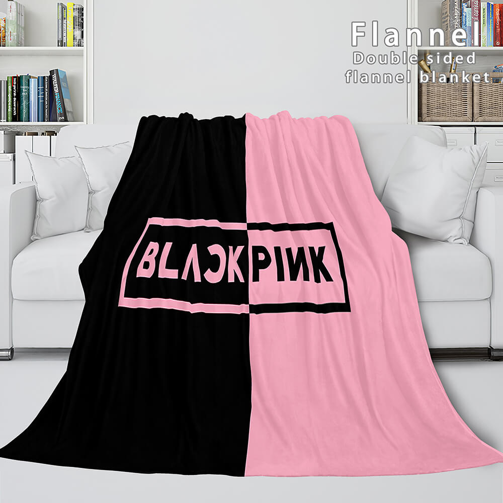 BLACKPINK Soft Flannel Blanket Fleece Throw Blanket Bedding Sets (Online Order Only)