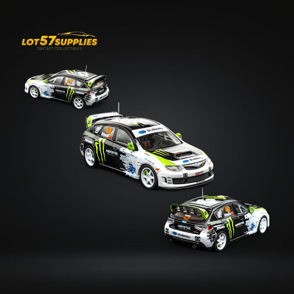 DCM & Mini Station 2008 Subaru Impreza WRX STI Rally Block43 Monster 1:64 (ONLINE ORDER ONLY)
