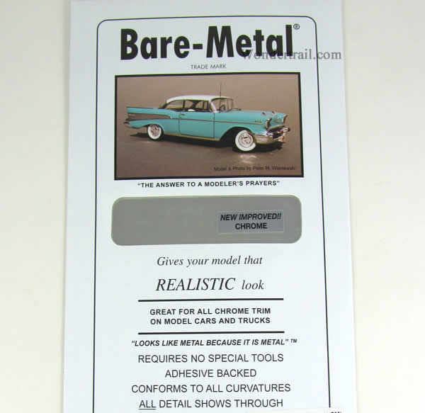 BMF001 Basic Chrome Aluminum Foil Thin Sheet (1) Bare-Metal Foil (ONLINE ORDER ONLY)