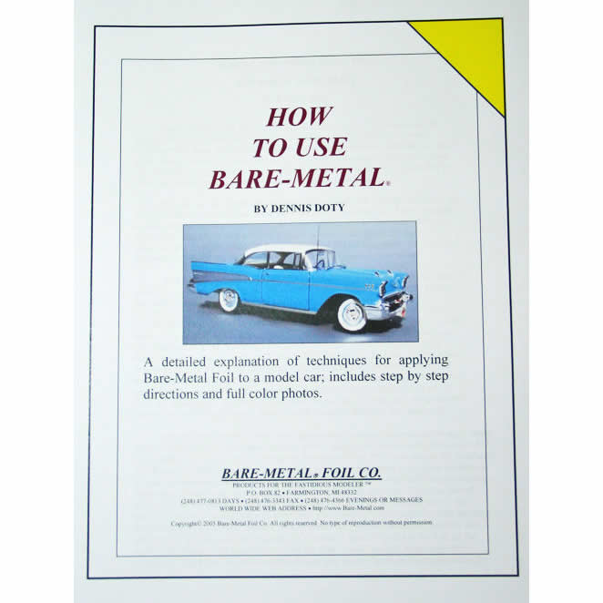 BMF105 How To Use Bare Metal Foil Instruction Booklet (ONLINE ORDER ONLY)