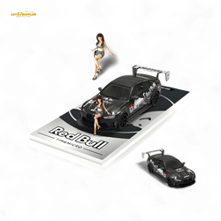 TimeMicro BMW M4 Modified Widebody Silver R e d B u l l - Figure Version 1:64 (ONLINE ORDER ONLY)