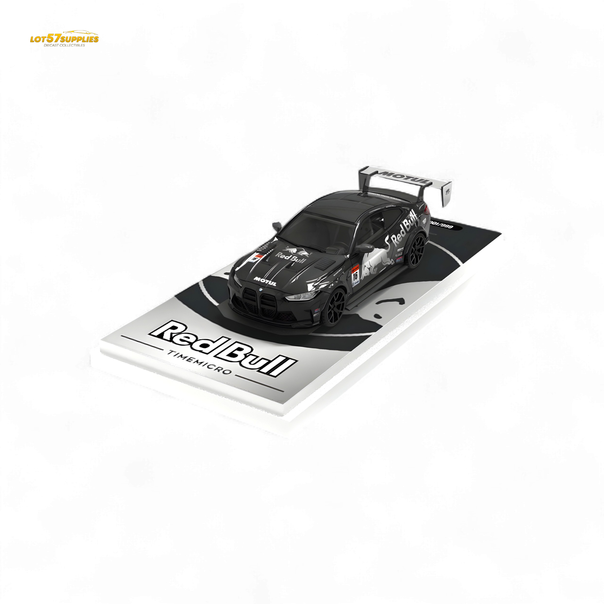 TimeMicro BMW M4 Modified Widebody Silver R e d B u l l Ordinary 1:64 (ONLINE ORDER ONLY)