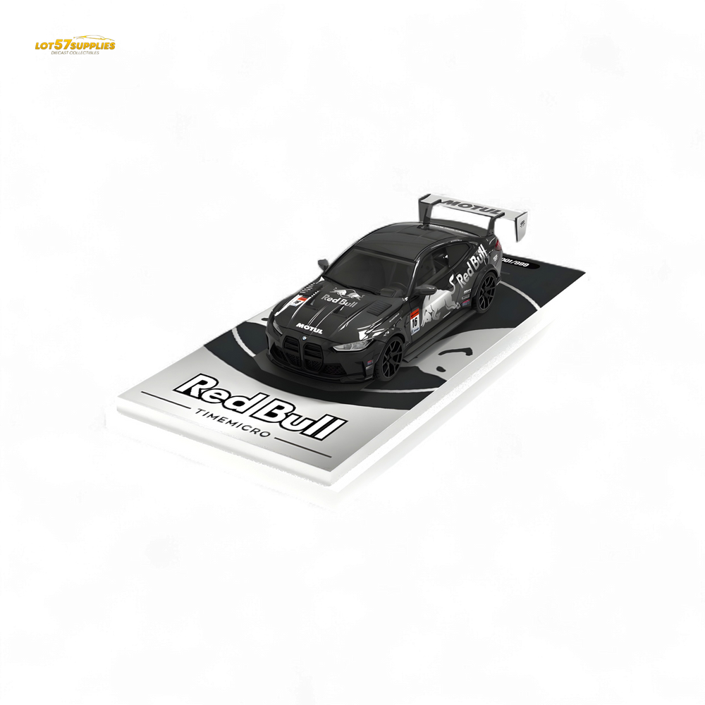 TimeMicro BMW M4 Modified Widebody Silver R e d B u l l Ordinary 1:64 (ONLINE ORDER ONLY)