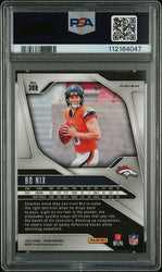 Graded 2024 Panini Prizm Neon Green Pulsar Bo Nix #309 Rookie RC Football Card PSA 9 Mint (ONLINE ORDER ONLY)