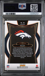 Graded 2024 Panini Select Bo Nix #30 Black & Green Shock Rookie RC Football Card PSA 9 Mint (ONLINE ORDER ONLY)