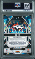 Graded 2024 Panini Prizm Bo Nix #11 Prizmatic Green Prizm Rookie RC Football Card PSA 10 Gem Mint (ONLINE ORDER ONLY)