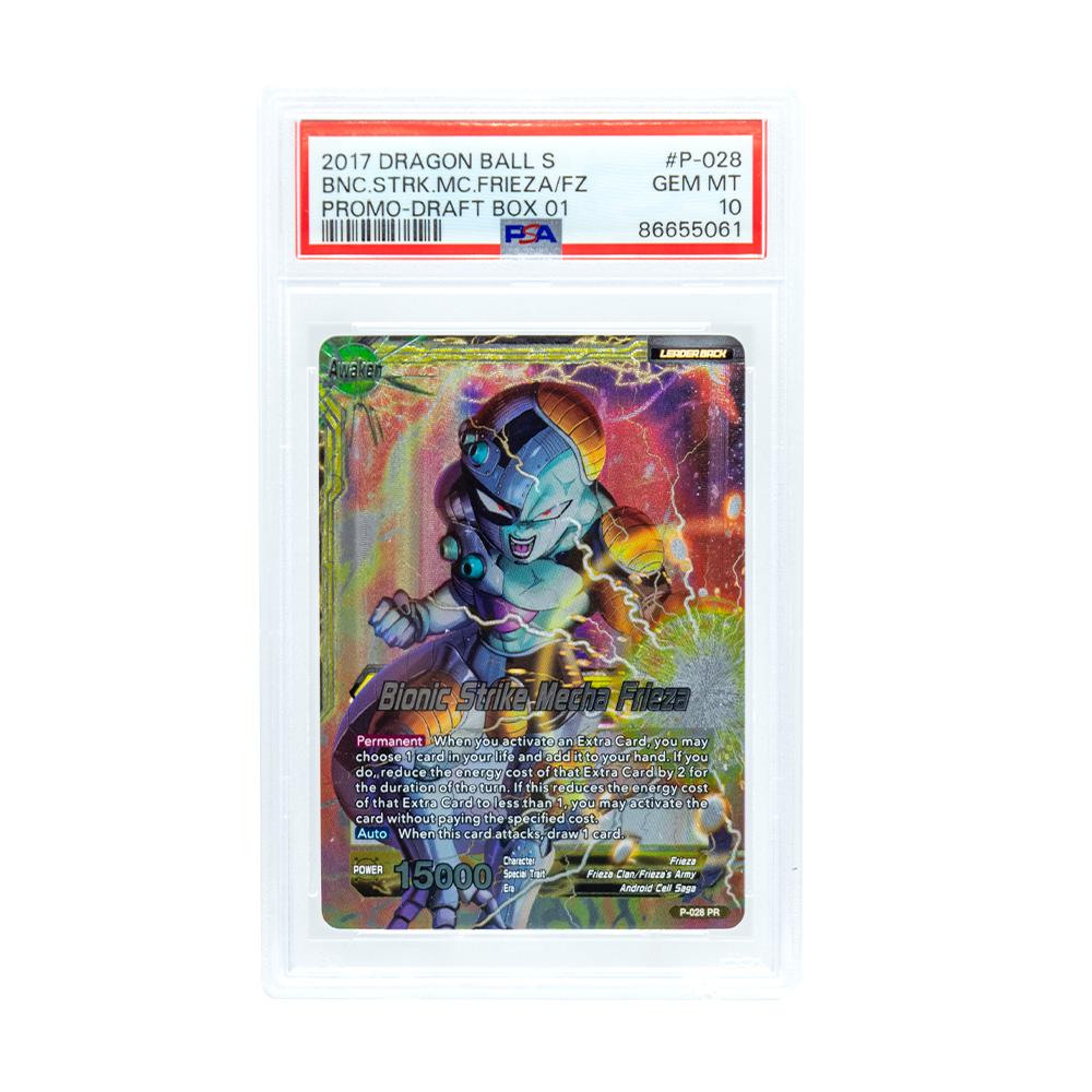 2017 DRAGON BALL SUPER 1 BNC STRK MECHA FRIEZA #P-028 - PSA 10 (Online Order Only)