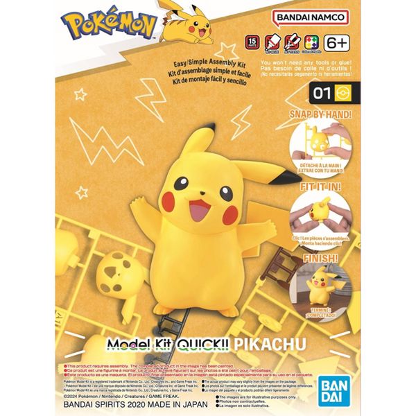 Pokémon: Plamo Quick!! - 01 Pikachu (ONLINE ORDER ONLY)