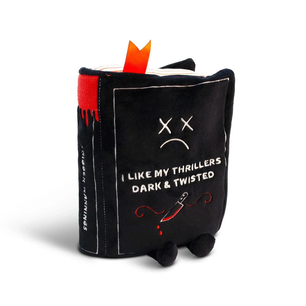 Punchkins Book Plush I Like My Thrillers Dark & Twisted (ONLINE ORDER ONLY)