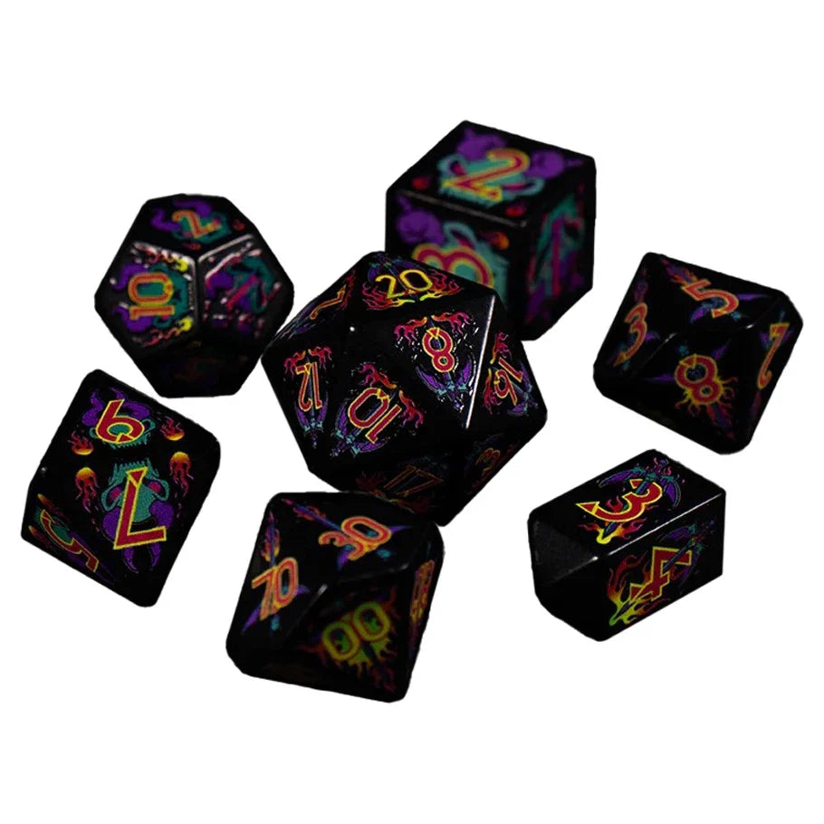 7 Piece Polyhedral Dice Set: Infernal Might