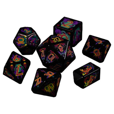 7 Piece Polyhedral Dice Set: Infernal Might