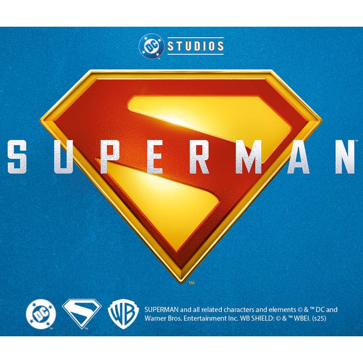 Superman 2025: Logo Die Cut Vinyl Sticker - 3" (ONLINE ORDER ONLY)