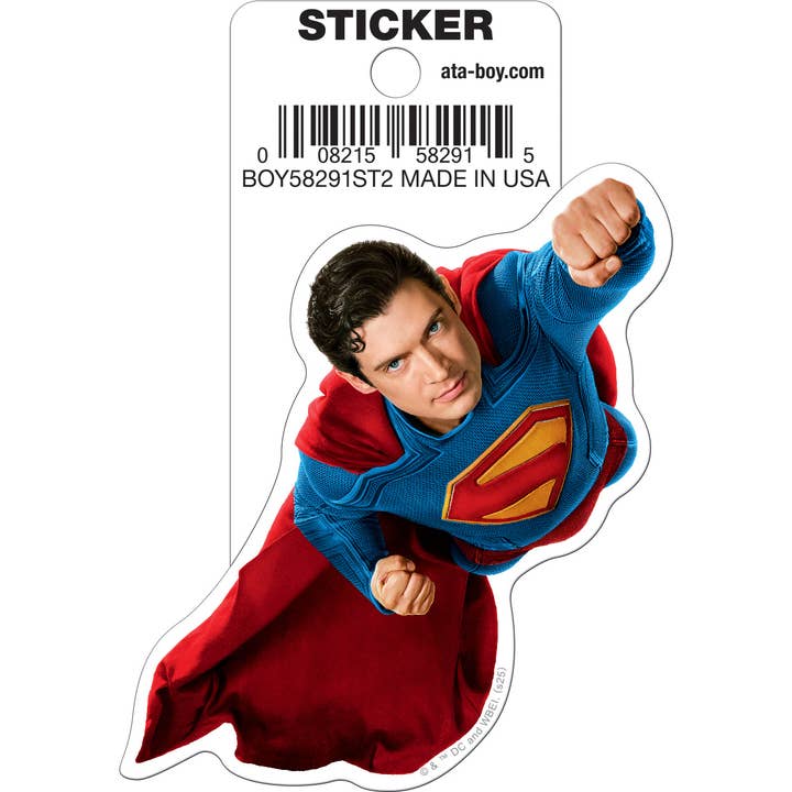 Superman 2025: Superman Flying Die Cut Vinyl Sticker - 3" (ONLINE ORDER ONLY)