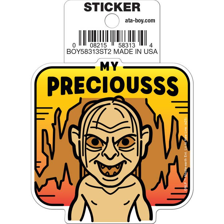 Lord of the Rings: Gollum My Precious Die Cut Vinyl Sticker - 3" (ONLINE ORDER ONLY)