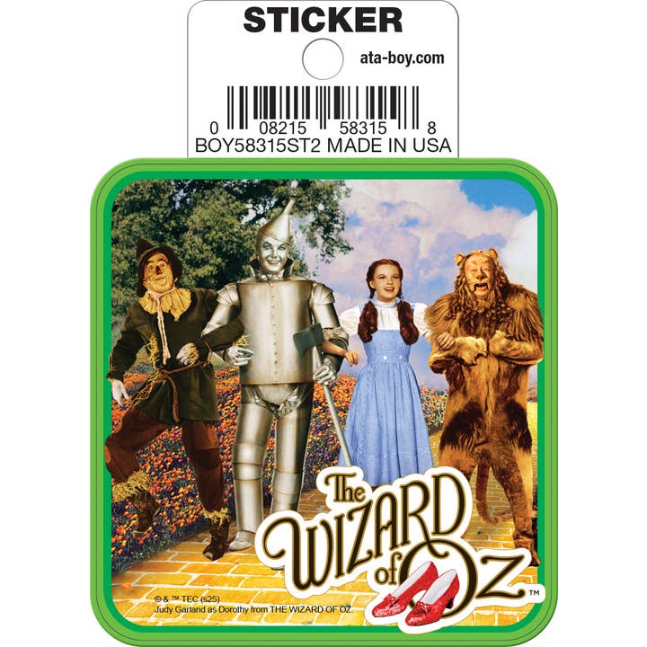 Wizard of Oz: On the Yellow Brick Road Die Cut Vinyl Sticker - 3" (ONLINE ORDER ONLY)