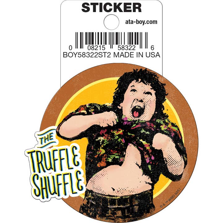Goonies: Truffle Shuffle Die Cut Vinyl Sticker - 3" (ONLINE ORDER ONLY)