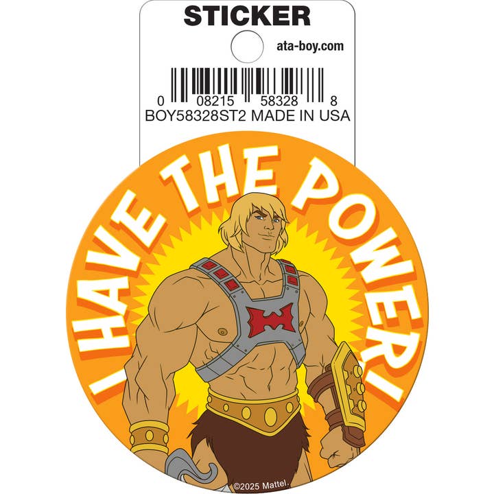Masters of the Universe: He-Man I Have The Power Die Cut Vinyl Sticker - 3" (ONLINE ORDER ONLY)