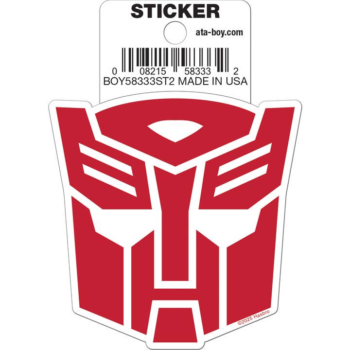 Transformers: Autobot Logo Die Cut Vinyl Sticker - 3" (ONLINE ORDER ONLY)
