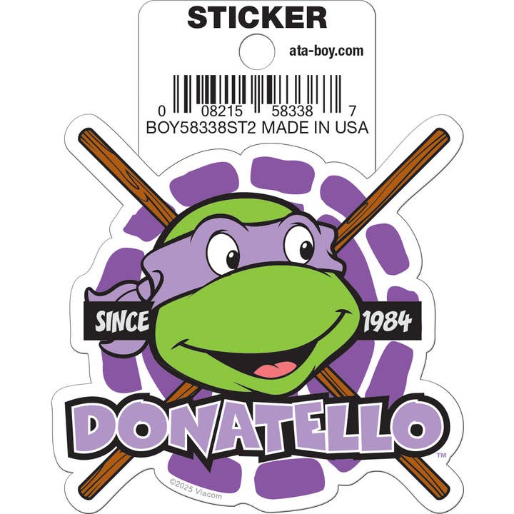 Teenage Mutant Ninja Turtles: Donatello Head Die Cut Vinyl Sticker - 3" (ONLINE ORDER ONLY)