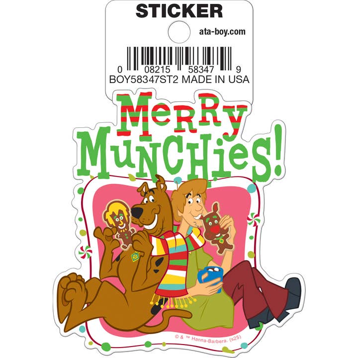 Scooby-Doo: Merry Munchies Run Die Cut Vinyl Sticker - 3" (ONLINE ORDER ONLY)
