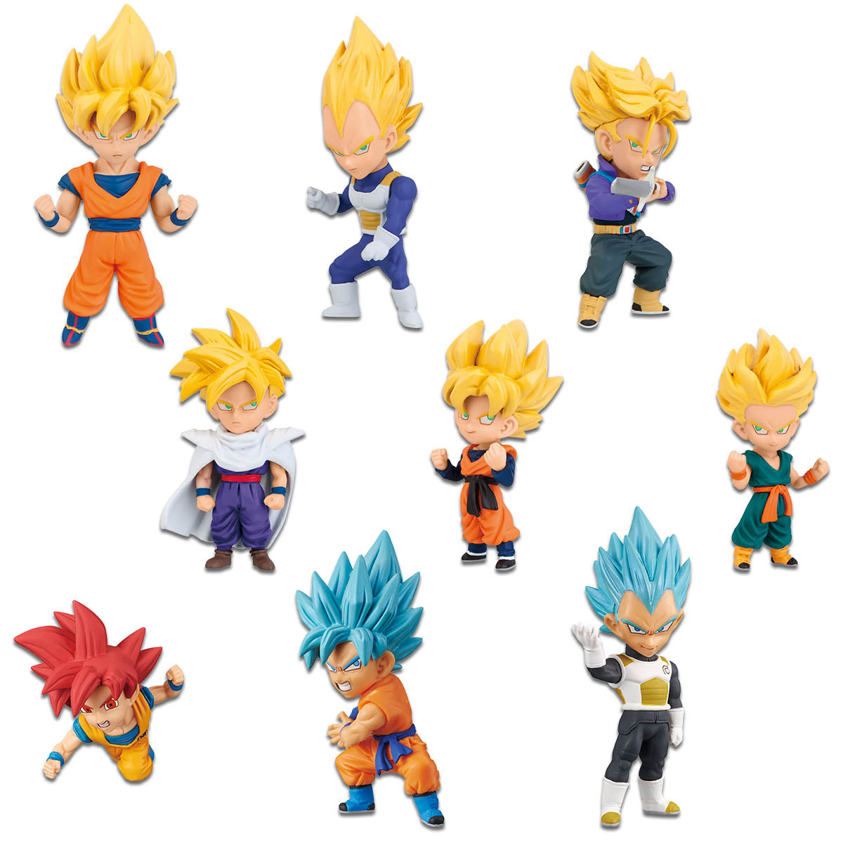 Banpresto: Dragon Ball Z World Collectable Figure Super Saiyans (ONLINE ORDER ONLY)