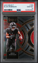 Graded 2023 Panini Select Bijan Robinson #180 Rookie RC Football Card PSA 10 Gem Mint (ONLINE ORDER ONLY)