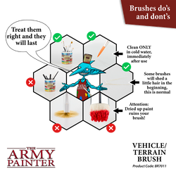 Army Painter Tools: Wargamer Brush - Vehicle & Scenery (ONLINE ORDER ONLY)